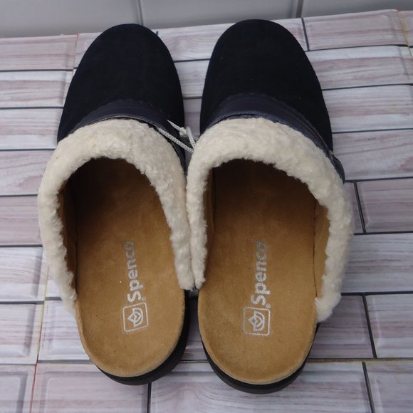 SIZE 11 D. SPENCO leather comfortable slip-on mules. - Picture 6 of 16